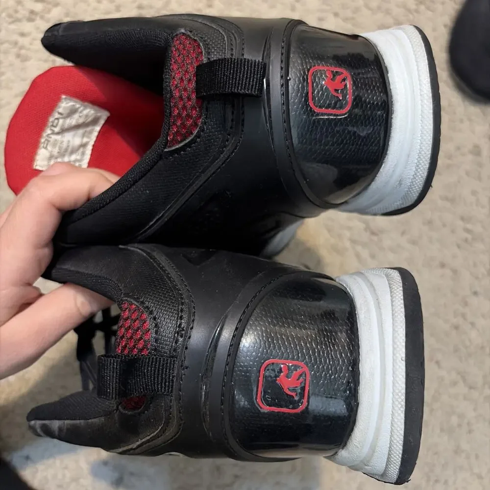 AND1 Men's Basketball High Top Black Red Trim Athletic Sneakers Shoes (10) Rare